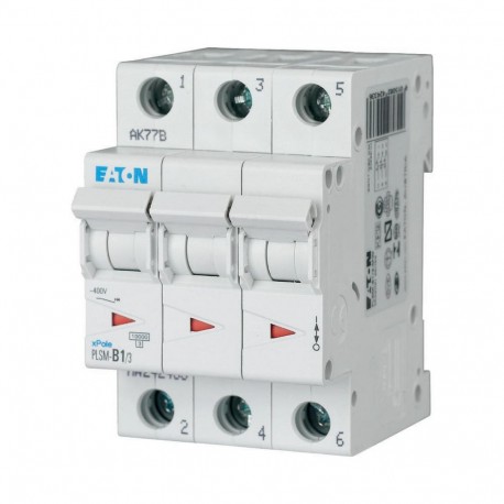 Eaton-moeller PLSM-B1/3-MW EATON ELECTRIC Over current switch, 1A, 3 p, type B characteristic