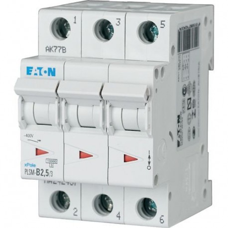 Eaton-moeller PLSM-B2,5/3-MW EATON ELECTRIC Over current switch, 2, 5 A, 3 p, type B characteristic
