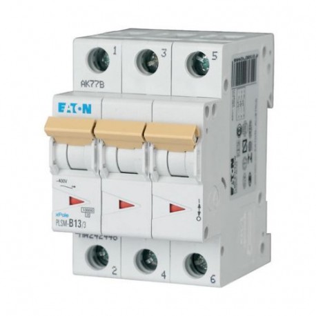 Eaton-moeller PLSM-C13/3-MW Y7-242472 EATON ELECTRIC Over current switch, 13A, 3p, type C characteristic