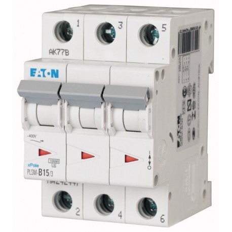 EATON - MOELLER PLSM-C15/3-MW PLSM-C15/3-MW 242473 EATON ELECTRIC Over current switch, 15A, 3 p, type C characteristic