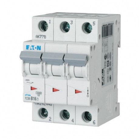 Eaton-moeller PLSM-C16/3-MW Y7-242474 EATON ELECTRIC Over current switch, 16A, 3p, type C characteristic