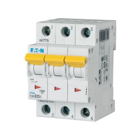 Eaton-moeller PLSM-C25/3-MW Y7-242476 EATON ELECTRIC Over current switch, 25A, 3p, type C characteristic