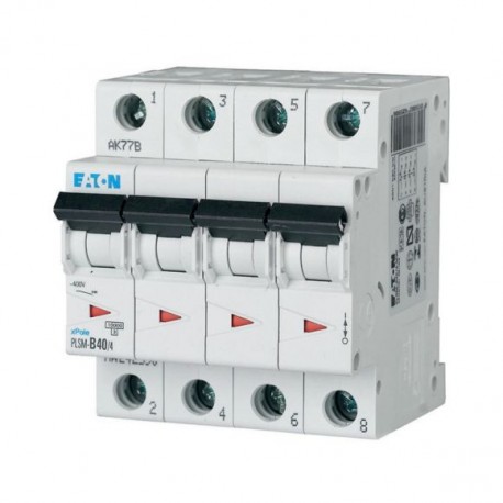Eaton-moeller PLSM-C40/4-MW Y7-242616 EATON ELECTRIC Over current switch, 40A, 4p, type C characteristic