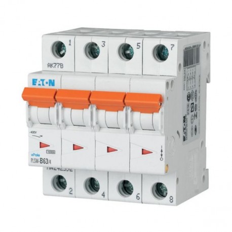Eaton-moeller PLSM-C63/4-MW Y7-242618 EATON ELECTRIC Over current switch, 63A, 4p, type C characteristic