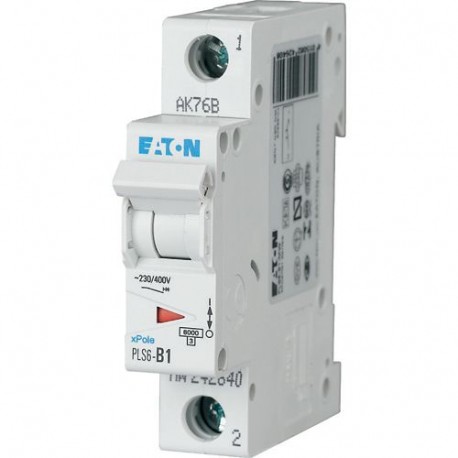 Eaton-moeller PLS6-B1-MW EATON ELECTRIC Over current switch, 1A, 1p, type B characteristic