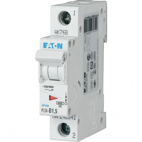 Eaton-moeller PLS6-B1,5-MW EATON ELECTRIC Over current switch, 1, 5 A, 1p, type B characteristic