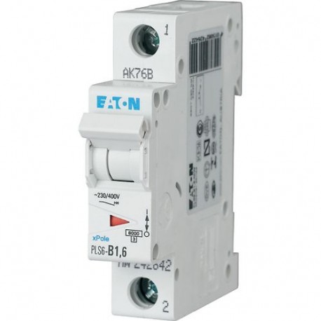 Eaton-moeller PLS6-B1,6-MW EATON ELECTRIC Over current switch, 1, 6 A, 1p, type B characteristic