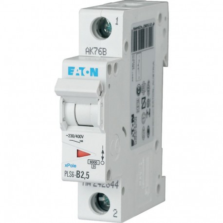 Eaton-moeller PLS6-B2,5-MW EATON ELECTRIC Over current switch, 2, 5 A, 1p, type B characteristic