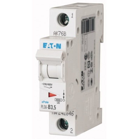 Eaton-moeller PLS6-B3,5-MW EATON ELECTRIC Over current switch, 3, 5 A, 1p, type B characteristic