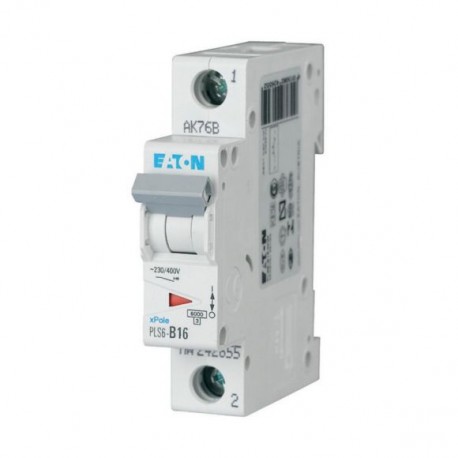 Eaton-moeller PLS6-B16-MW Y7-242655 EATON ELECTRIC Over current switch, 16A, 1p, type B characteristic