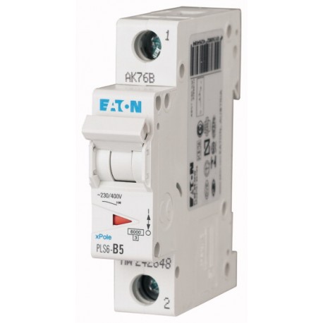 Eaton-moeller PLS6-C5-MW EATON ELECTRIC Over current switch, 5A, 1p, type C characteristic