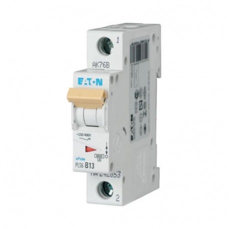 Eaton-moeller PLS6-D13-MW Y7-242702 EATON ELECTRIC Over current switch, 13A, 1p, type D characteristic