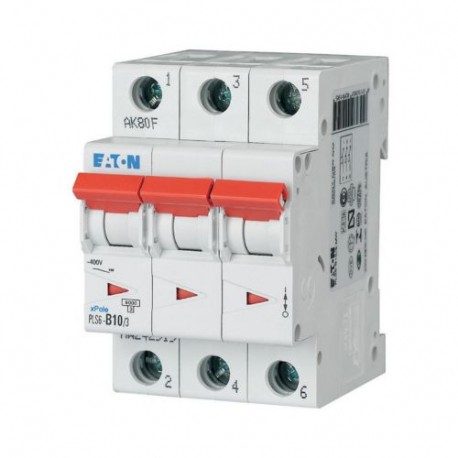 Eaton-moeller PLS6-D10/3-MW Y7-242968 EATON ELECTRIC Over current switch, 10A, 3 p, type D characteristic