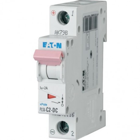 Eaton-moeller PLS6-C2-DC-MW Y7-243116 EATON ELECTRIC Over current switch, 2A, 1p, type C characteristic, DC