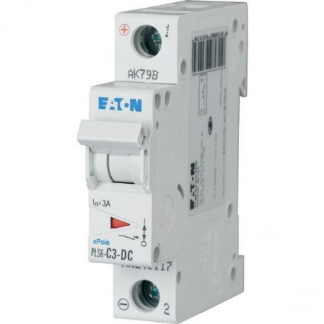 Eaton-moeller PLS6-C3-DC-MW Y7-243117 EATON ELECTRIC Over current switch, 3A, 1p, type C characteristic, DC