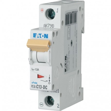 EATON - MOELLER PLS6-C13-DC-MW PLS6-C13-DC-MW 243121 Y7-243121 EATON ELECTRIC Over current switch, 13A, 1p, type C characteristic, DC