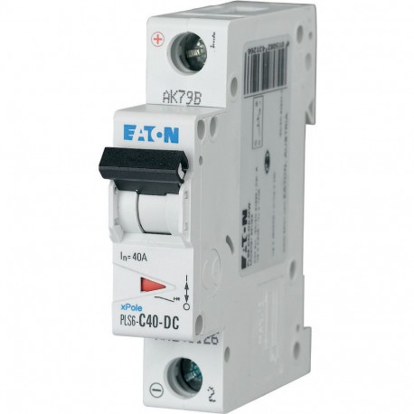 Eaton-moeller PLS6-C40-DC-MW Y7-243126 EATON ELECTRIC Over current switch, 40A, 1p, type C characteristic, DC