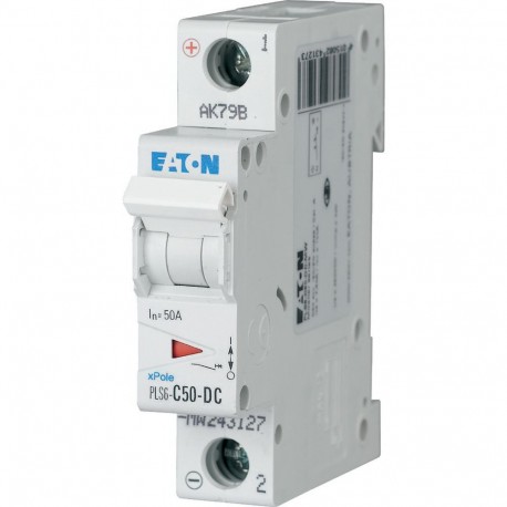 Eaton-moeller PLS6-C50-DC-MW Y7-243127 EATON ELECTRIC Over current switch, 50A, 1p, type C characteristic, DC
