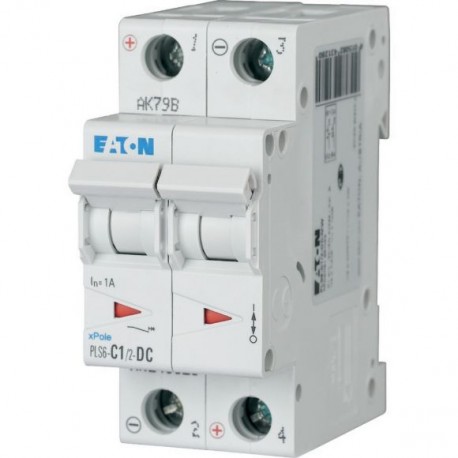 Eaton-moeller PLS6-C1/2-DC-MW Y7-243128 EATON ELECTRIC Over current switch, 1A, 2p, type C characteristic, DC