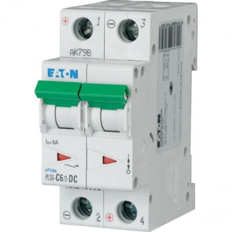 Eaton-moeller PLS6-C6/2-DC-MW Y7-243132 EATON ELECTRIC Over current switch, 6A, 2p, type C characteristic, DC