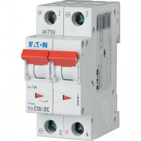 Eaton-moeller PLS6-C10/2-DC-MW Y7-243133 EATON ELECTRIC Over current switch, 10A, 2p, type C characteristic, DC