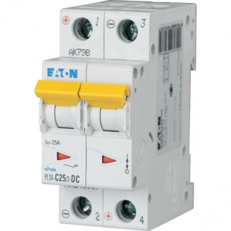 Eaton-moeller PLS6-C25/2-DC-MW Y7-243137 EATON ELECTRIC Over current switch, 25A, 2p, type C characteristic, DC