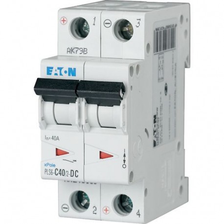 Eaton-moeller PLS6-C40/2-DC-MW Y7-243139 EATON ELECTRIC Over current switch, 40A, 2p, type C characteristic, DC