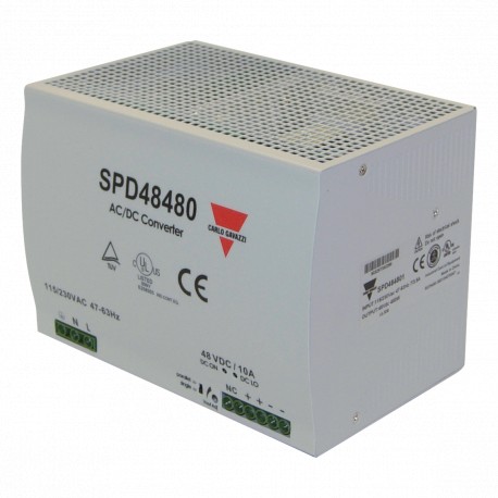 Carlo-gavazzi SPD244801 CARLO GAVAZZI Selected parameters MODEL Din Rail AC INPUT VOLTAGE 90 264V OUTPUT POWER 480W PARALL..