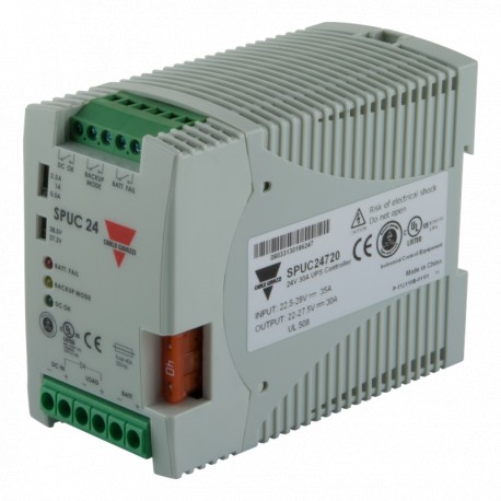 Carlo-gavazzi SPUC24720 CARLO GAVAZZI Model: UPS, Input type: DC, Output voltage: 24Vdc, Terminal type: Screw terminal
