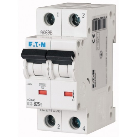 Eaton-moeller CLS6-C40/2-DE EATON ELECTRIC Miniature circuit breaker (MCB), 40A, 2 p, type C characteristic