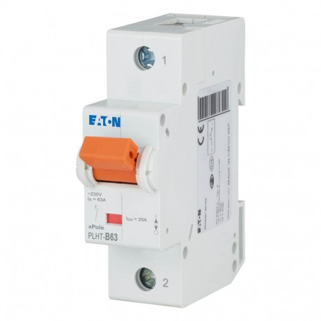 EATON - MOELLER PLHT-B63 PLHT-B63 247977 EATON ELECTRIC Over current switch, 63A, 1p, B-Char, AC