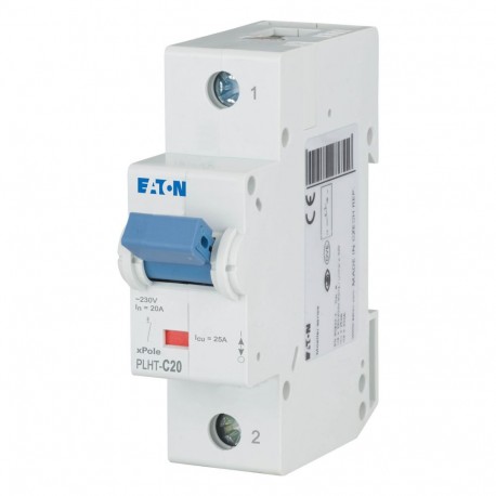 Eaton-moeller PLHT-C20 0001609500 EATON ELECTRIC Over current switch, 20A, 1p, C-Char, AC