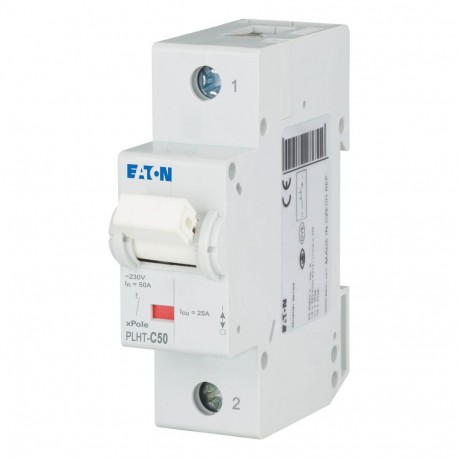 EATON - MOELLER PLHT-C50 PLHT-C50 247985 0001609504 EATON ELECTRIC Over current switch, 50A, 1p, C-Char, AC