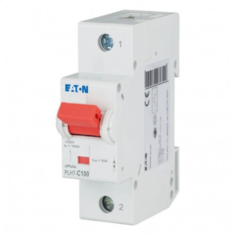 EATON - MOELLER PLHT-C100 PLHT-C100 247988 0001609507 EATON ELECTRIC Over current switch, 100A, 1p, C-Char, AC