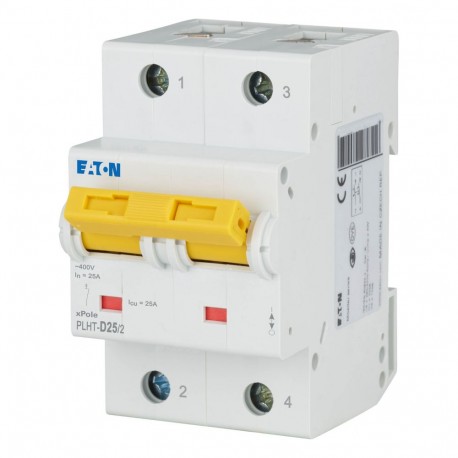 Eaton-moeller PLHT-D25/2 EATON ELECTRIC Over current switch, 25A, 2p, D-Char, AC