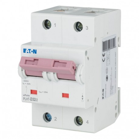 EATON - MOELLER PLHT-D32/2 PLHT-D32/2 248018 EATON ELECTRIC Over current switch, 32A, 2p, D-Char, AC