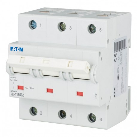 EATON - MOELLER PLHT-B50/3 PLHT-B50/3 248028 EATON ELECTRIC Over current switch, 50A, 3p, B-Char, AC
