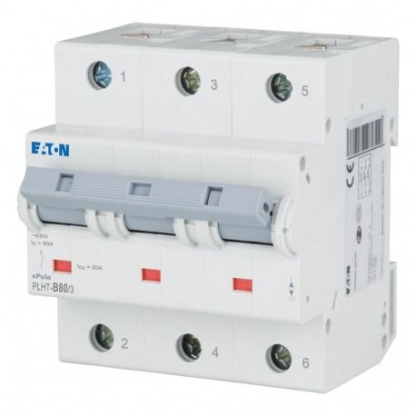 EATON - MOELLER PLHT-B80/3 PLHT-B80/3 248030 EATON ELECTRIC Over current switch, 80A, 3p, B-Char, AC