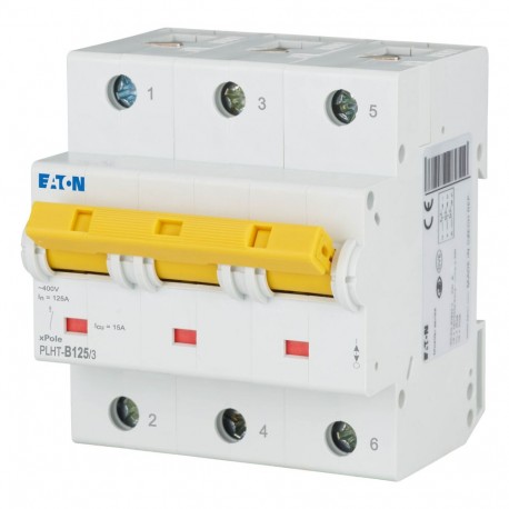 Eaton-moeller PLHT-B125/3 EATON ELECTRIC Over current switch, 125A, 3p, B-Char, AC