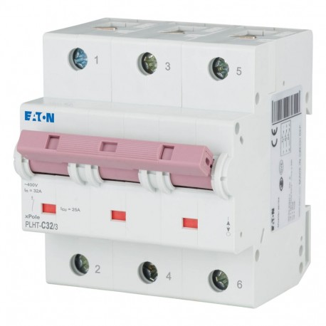 Eaton-moeller PLHT-C32/3 0001609522 EATON ELECTRIC Over current switch, 32A, 3p, C-Char, AC