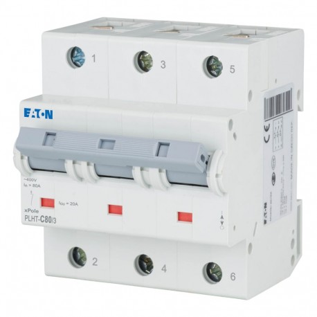 Eaton-moeller PLHT-C80/3 0001609526 EATON ELECTRIC Over current switch, 80A, 3p, C-Char, AC