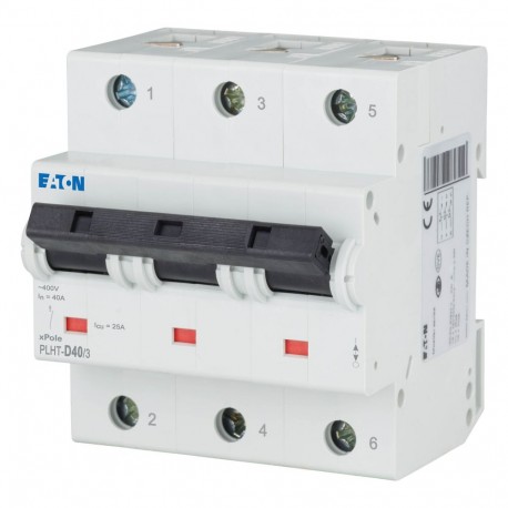 EATON - MOELLER PLHT-D40/3 PLHT-D40/3 248045 EATON ELECTRIC Over current switch, 40A, 3p, D-Char, AC