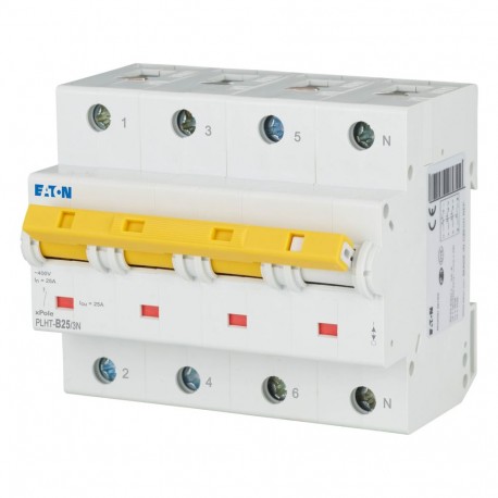 Eaton-moeller PLHT-B25/3N EATON ELECTRIC Over current switch, 25A, 3Np, B-Char, AC