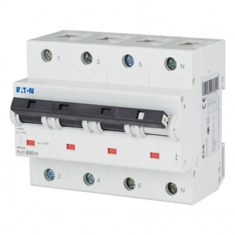 EATON - MOELLER PLHT-B40/3N PLHT-B40/3N 248053 EATON ELECTRIC Over current switch, 40A, 3Np, B-Char, AC