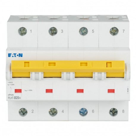 EATON - MOELLER PLHT-B25/4 PLHT-B25/4 248077 EATON ELECTRIC Over current switch, 25A, 4p, B-Char, AC