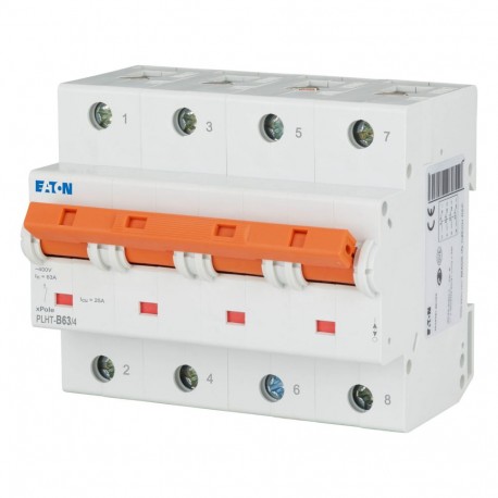 EATON - MOELLER PLHT-B63/4 PLHT-B63/4 248081 EATON ELECTRIC Over current switch, 63A, 4p, B-Char, AC