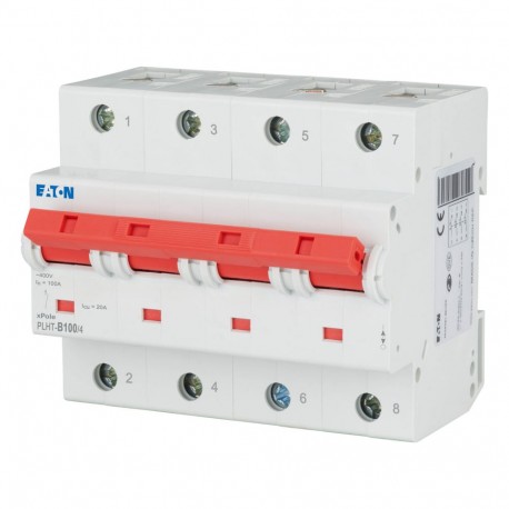 EATON - MOELLER PLHT-B100/4 PLHT-B100/4 248083 EATON ELECTRIC Over current switch, 100A, 4p, B-Char, AC