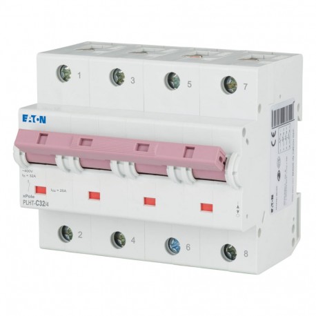 EATON - MOELLER PLHT-C32/4 PLHT-C32/4 248087 0001609532 EATON ELECTRIC Over current switch, 32A, 4p, C-Char, AC