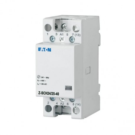 Eaton-moeller Z-SCH24/25-40 Y7-248851 EATON ELECTRIC Installation contactor, 24VAC/50Hz, 4N/O, 25A, 2HP