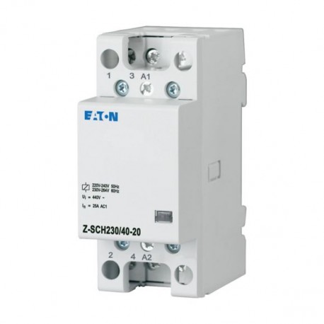 Eaton-moeller Z-SCH230/40-20 Y7-248855 EATON ELECTRIC Installation contactor, 230VAC/50Hz, 2N/O, 40A, 3HP